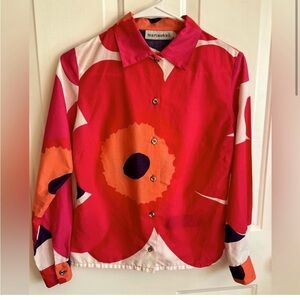 *Vintage* stunning Marimekko 100% cotton blouse